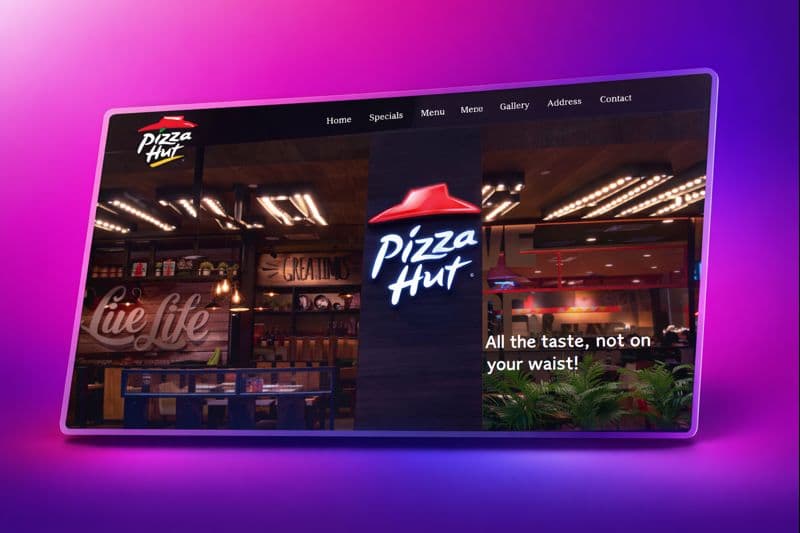 Pizza Hut Website